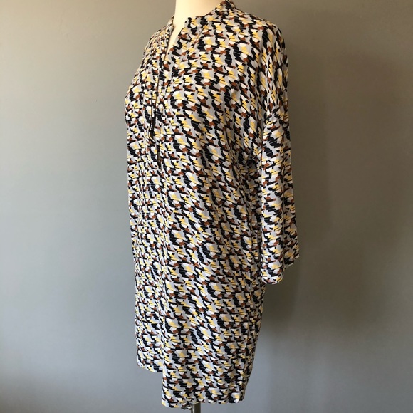 Zara Gometric Tunic V-neck dress Grey Size Small - Picture 5 of 14